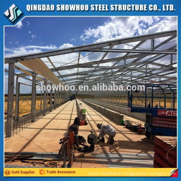 Low cost steel poultry shed house prefabricated barn for chicks for sale